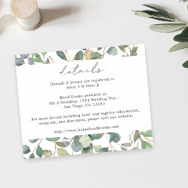 Flyer Detalles del eucalipto ruso del presupuesto