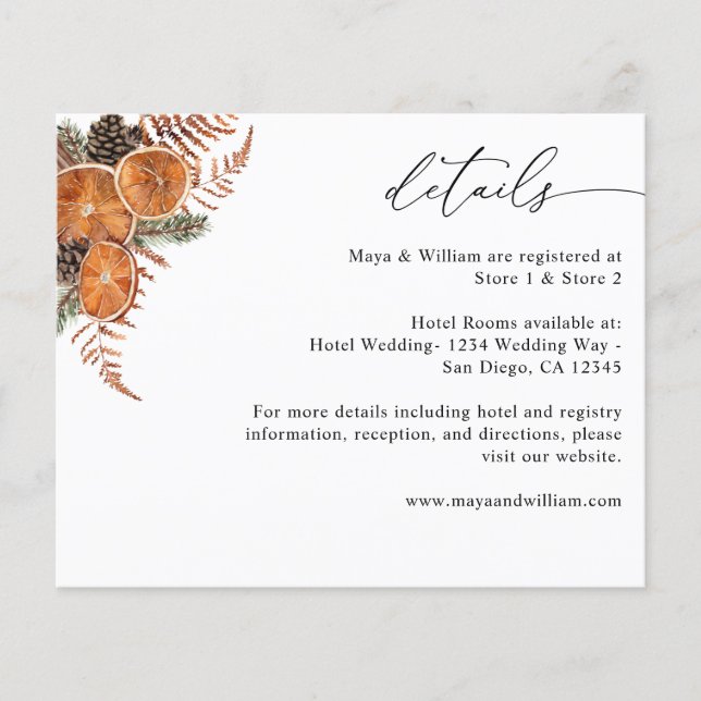 Flyer Detalles del feriado ruso de los Naranjas de presu (Frente)