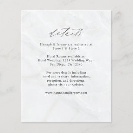 Flyer Detalles del Marble presupuestado