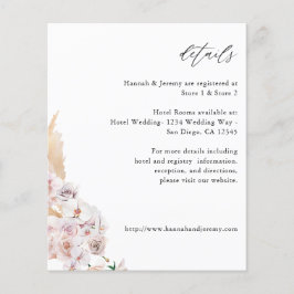 Flyer Detalles Florales Tropicales Boho de Vegetación co