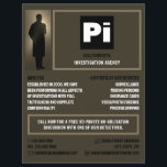 Flyer Detective Logo, investigador privado detective<br><div class="desc">Detective Logo,  investigador privado detective Folleto de The Business Card Store.</div>