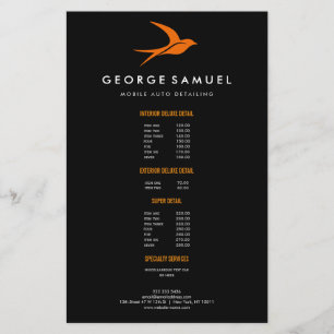 Flyer Detención automática   Logotipo de la tienda de re