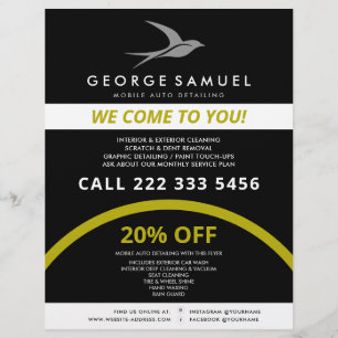 Flyer Detención automática   Logotipo de la tienda de re