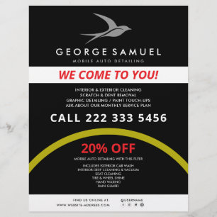 Flyer Detención automática   Logotipo de la tienda de re