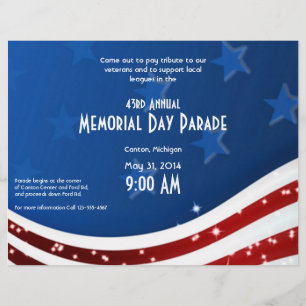 Flyer Día conmemorativo de la bandera estrellada