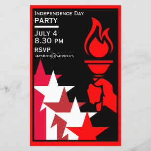 Flyer Día de la Independencia de Estados Unidos