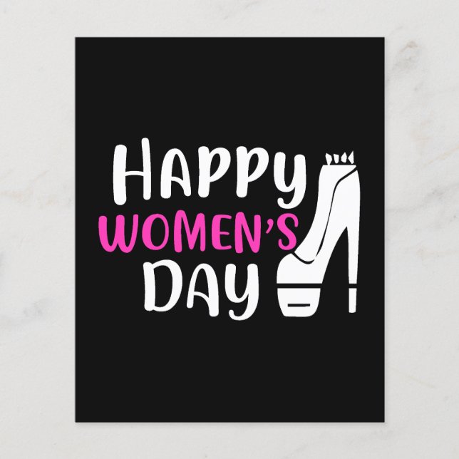 Flyer Día Internacional de la Mujer 8 de marzo (Frente)