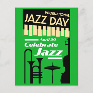 Flyer Día Internacional del Jazz 30 de abril