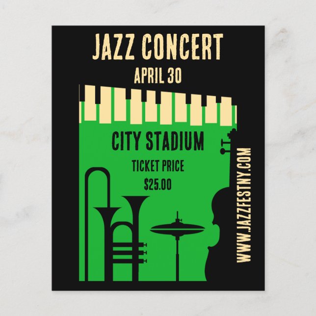 Flyer Día Internacional del Jazz 30 de abril (Frente)