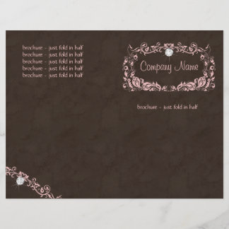 Flyer Diamond Jewelry Flora Ante rosa marrón