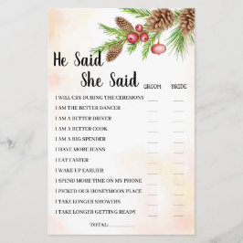 Flyer Dijo Que Dijo Que Navidades Ducha De Novias Tarjet