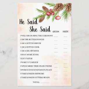 Flyer Dijo Que Dijo Que Navidades Ducha De Novias Tarjet