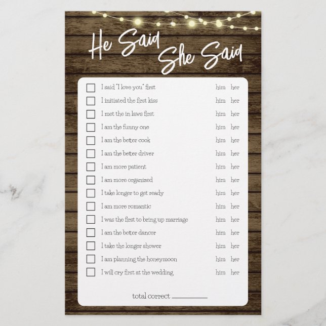 Flyer Dijo Que Dijo Un Juego Rústico De Ducha (Frente)