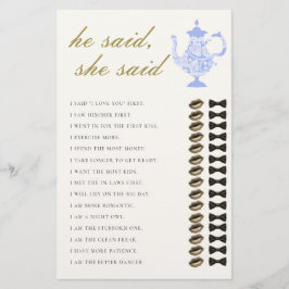 Flyer Dijo Que El Té De Novias China Lace Elegante