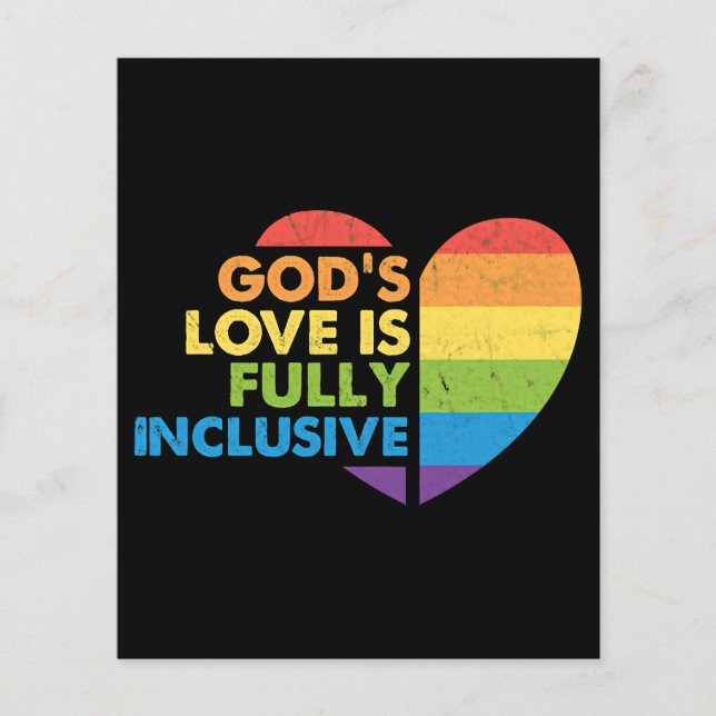 Flyer Dios Gay Cristiano Lgbt (Frente)