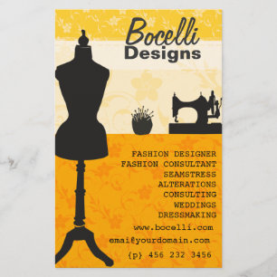 Flyer Diseñador artístico de moda de artesanías Atelier