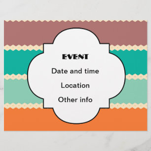 Flyer Diseño abstracto de filas de rombo