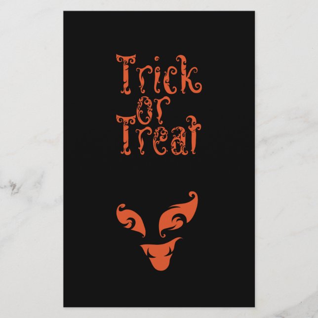 Flyer Diseño Boo Trick o Tret (Frente)