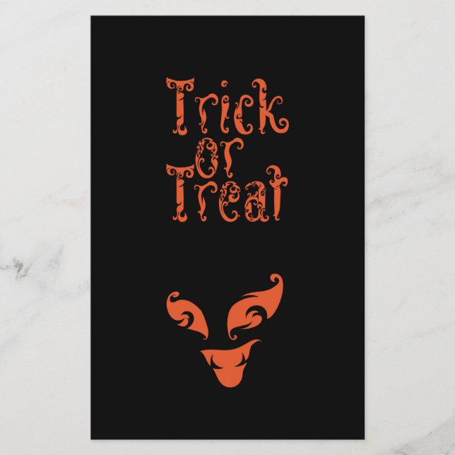 Flyer Diseño Boo Trick o Tret (Frente)