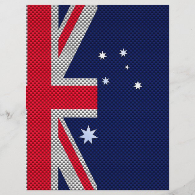 Flyer Diseño de bandera de Australia en un estilo cromad (Frente)
