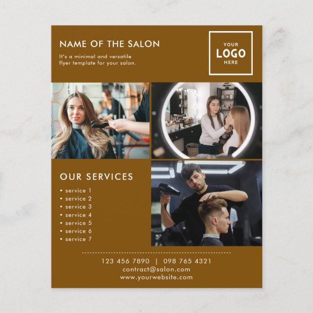 Flyer Diseño de Branding de Belleza Moderna para Profesi (Frente)