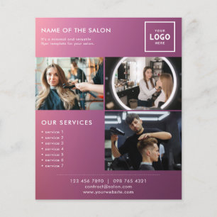 Flyer Diseño de Branding de Belleza Moderna para Profesi