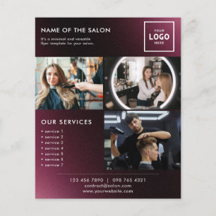 Flyer Diseño de Branding de Belleza Moderno para Profesi