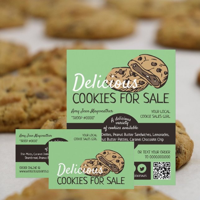 Flyer Diseño de cookies, recaudación de fondos para vent (Subido por el creador)