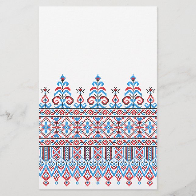 Flyer Diseño de costura cruzada (Frente)