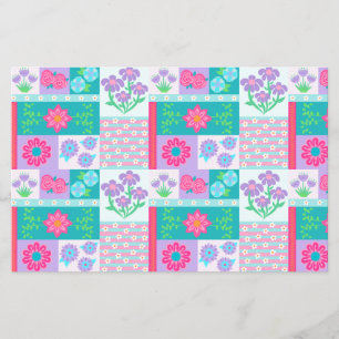 Flyer Diseño de flores vibrantes en flor