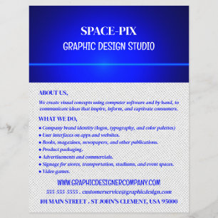 Flyer Diseño de Guilloché Azul, diseñador gráfico