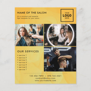Flyer Diseño de Marca de Belleza Moderna para Profesiona