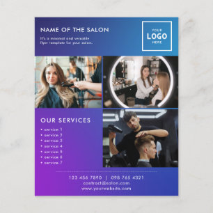Flyer Diseño de marca de belleza moderna para profesiona