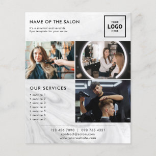 Flyer Diseño de marca de belleza moderna para profesiona