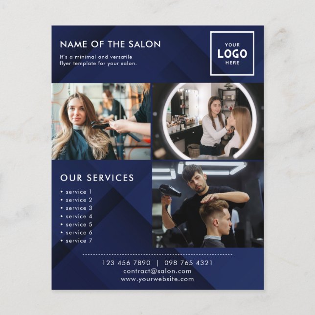 Flyer Diseño de Marca de Belleza Moderna para Profesiona (Frente)