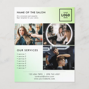 Flyer Diseño de marca de belleza moderna para profesiona