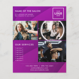 Flyer Diseño de marca de belleza moderna para profesiona