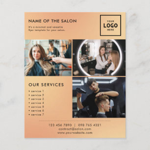 Flyer Diseño de marca de belleza moderna para profesiona