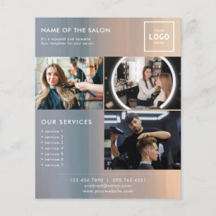 Flyer Diseño de marca de belleza moderna para profesiona