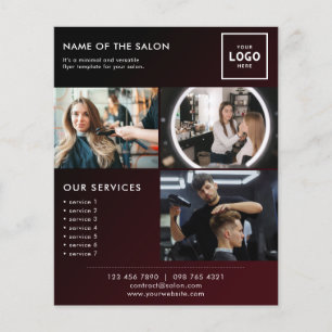 Flyer Diseño de marca de belleza moderna para profesiona