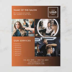 Flyer Diseño de marca de belleza moderna para profesiona