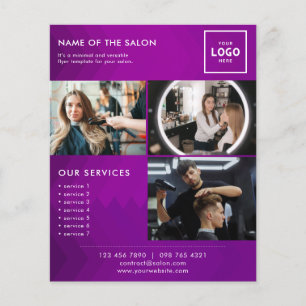 Flyer Diseño de marca de belleza moderna para profesiona