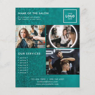 Flyer Diseño de marca de belleza moderna para profesiona