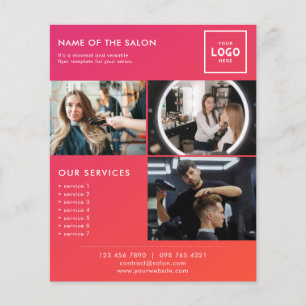 Flyer Diseño de Marca de Belleza Moderna para Profesiona