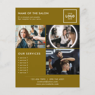Flyer Diseño de marca de belleza moderna para profesiona