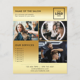 Flyer Diseño de marca de belleza moderna para profesiona