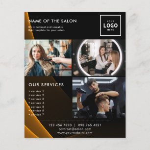 Flyer Diseño de marca de belleza moderna para profesiona