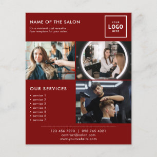 Flyer Diseño de marca de belleza moderna para profesiona