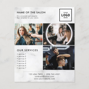 Flyer Diseño de marca de belleza moderna para profesiona