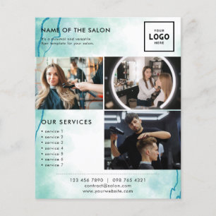 Flyer Diseño de marca de belleza moderno para profesiona